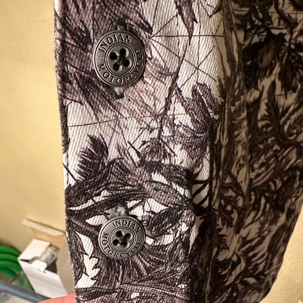 Black and White Gothic Floral Print Overalls - Picture 4 of 10